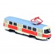 Kovová tramvaj na zpětný chod - Tatra T3 - 16 cm - Rappa