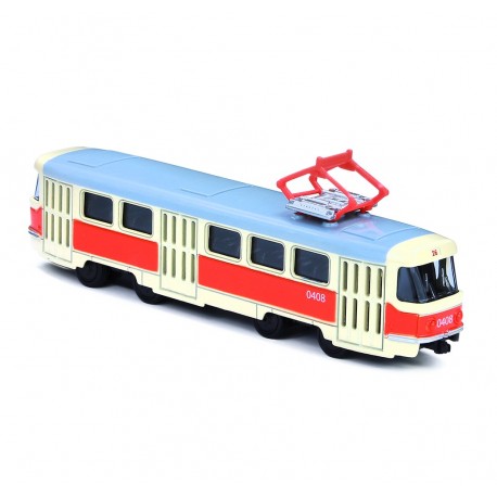 Kovová tramvaj na zpětný chod - Tatra T3 - 16 cm - Rappa
