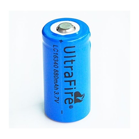Baterie W 16340 (1400mAh, 3,7V, Li-ion) - 1 kus