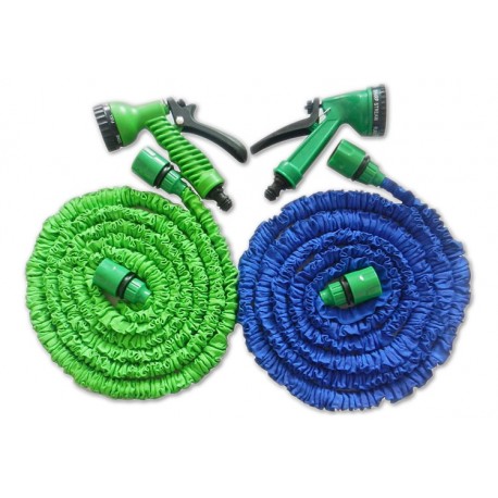 Flexibilní hadice s rozprašovačem, 30 m - zelená