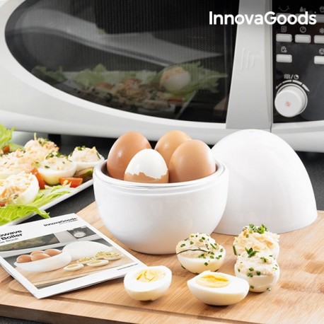 Vařič na vajíčka do mikrovlnné trouby s recepty - InnovaGoods
