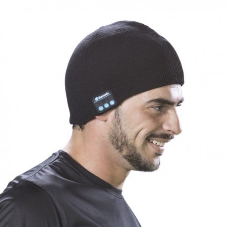 Sportovní čepice s Bluetooth - černá