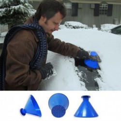 Multifunkční škrabka na zamrzlá okna + trychtýř na dolévání tekutin - modrá