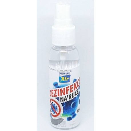 Dezinfekční sprej na ruce - 60 ml - Power Air