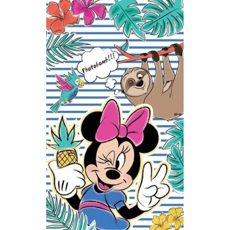 Dětský ručník - Minnie a lenochod - 50 x 30 cm - Detexpol