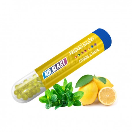 Praskací kuličky Mr. Blast - Citron a máta - 50 ks