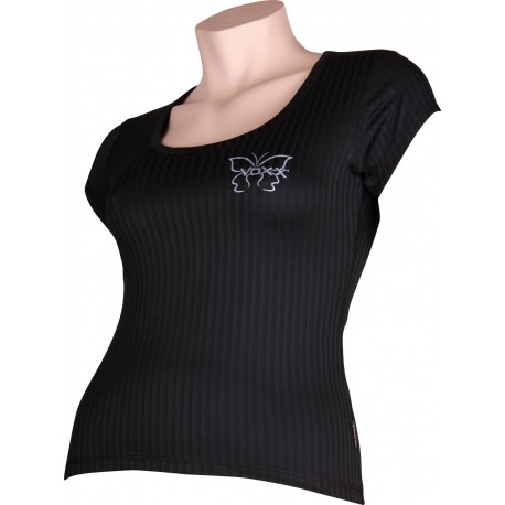 Dámské tričko SELECT 02 - krátký rukáv - černé - VoXX