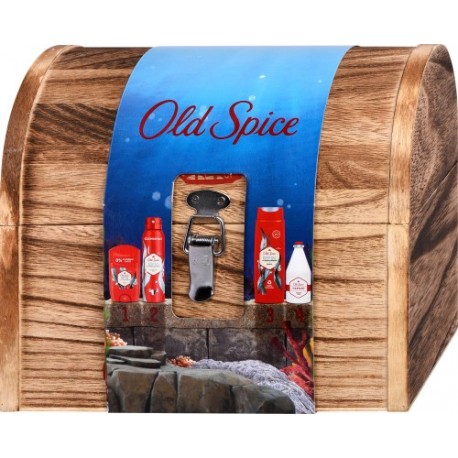 Dárková sada Old Spice Deep Sea v dřevěné truhle