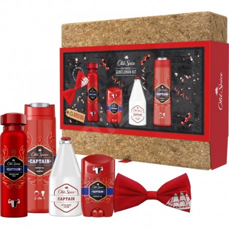 Dárková sada pro muže Old Spice Captain v korkové krabičce