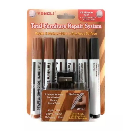 Sada na opravu dřevěných povrchů 6 + 6